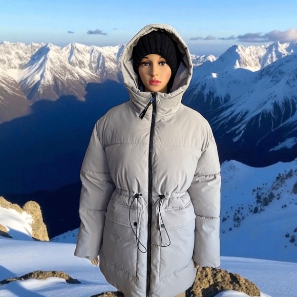 Puffit Hooded Puffer Jacket with Large Pockets. NWT. - Picture 7 of 13